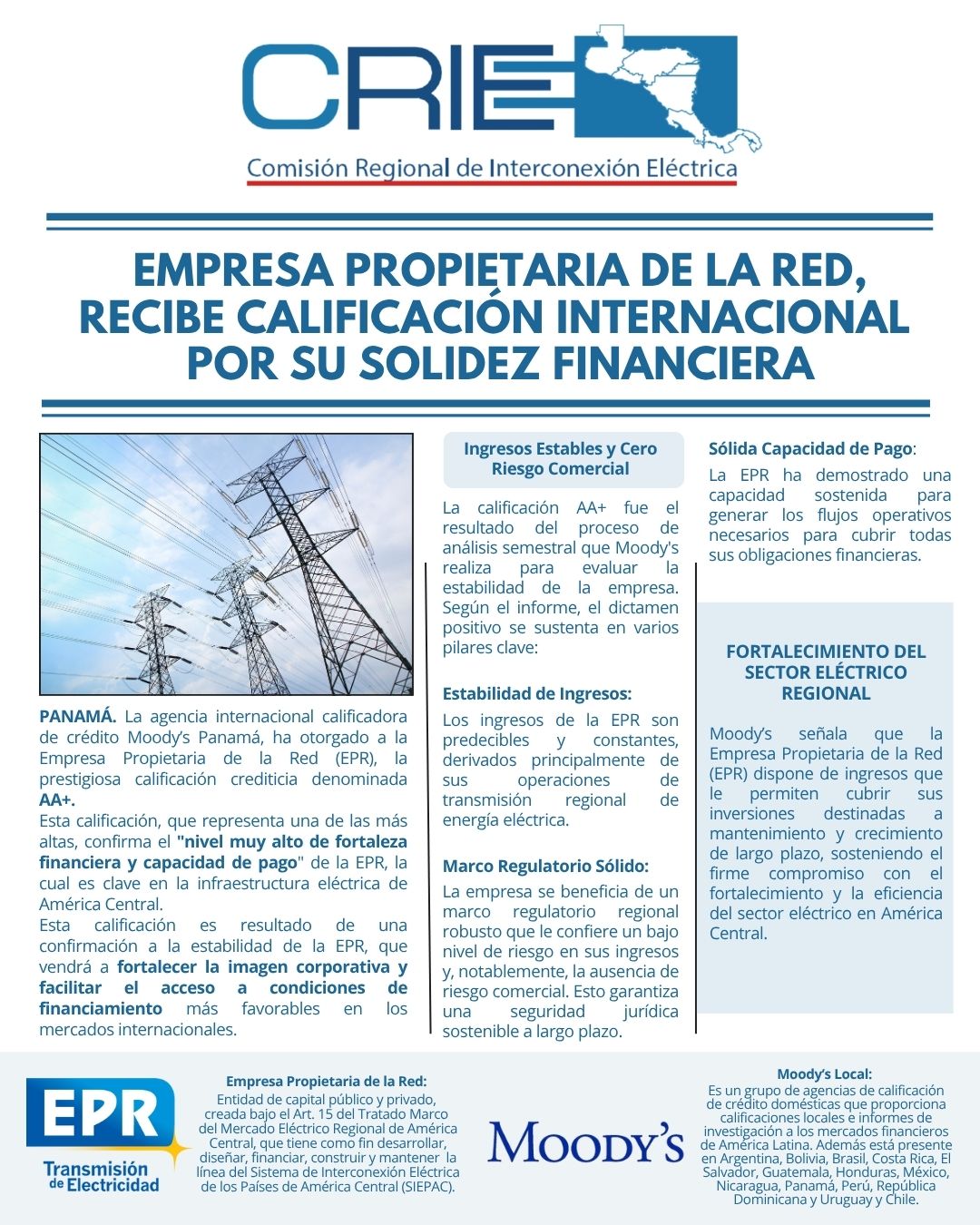 Noticia EPR calificación
